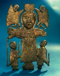 St. Johannes Kreuzigungsplakette, spätes 7. Jahrhundert